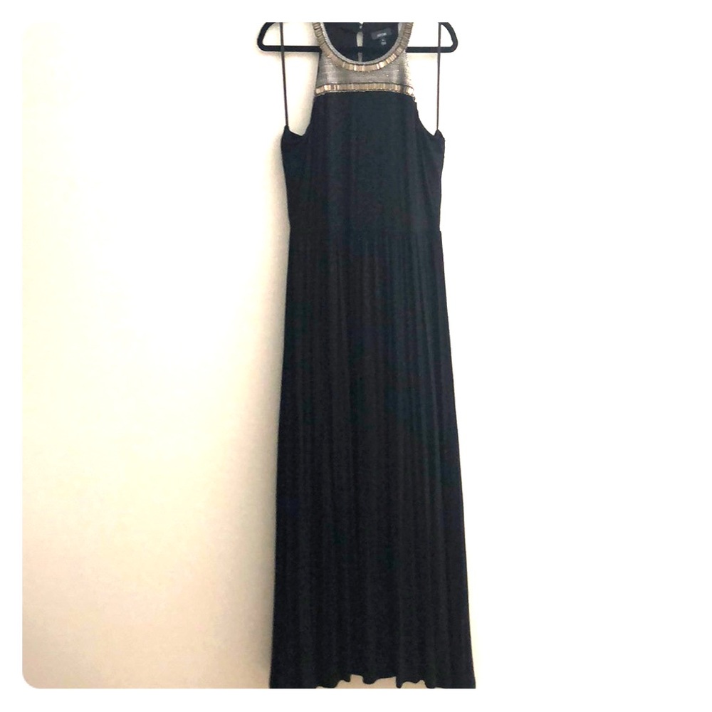 Black Maxi Dress with Beading detail